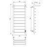 Электрический полотенцесушитель Comfysan Scola EC-10 100x40 016685 с полкой Хром