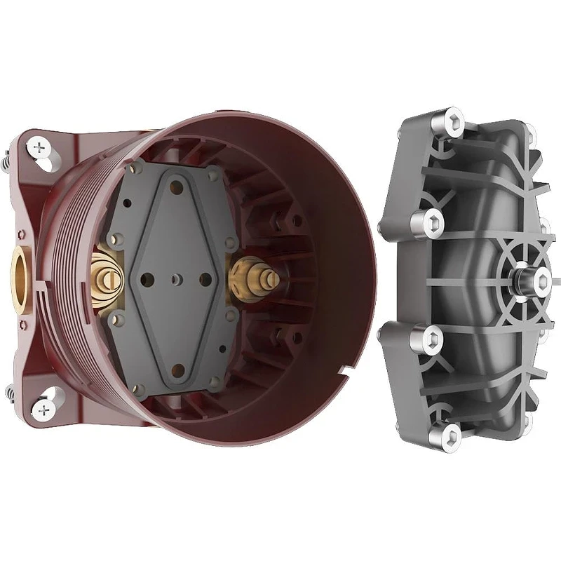 Душевая система AQUAme AQM8407CR с термостатом цвет Хром