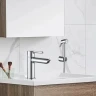Смеситель для раковины Shevanik S6071 с гигиеническим душем цвет Хром