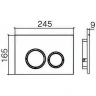 Комплект унитаза с инсталляцией WeltWasser AMBERG 497 + HEIMBACH 043 MT-BL + AMBERG RD-WT 10000012229 цвет Черный матовый с сиденьем Микролифт и клавишей смыва цвет Белый