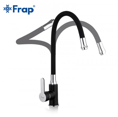 Смеситель для кухни Frap H42 F4042 Черный матовый Хром