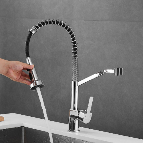 Смеситель для кухни Shevanik S963 цвет Хром