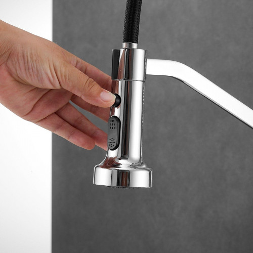 Смеситель для кухни Shevanik S963 цвет Хром