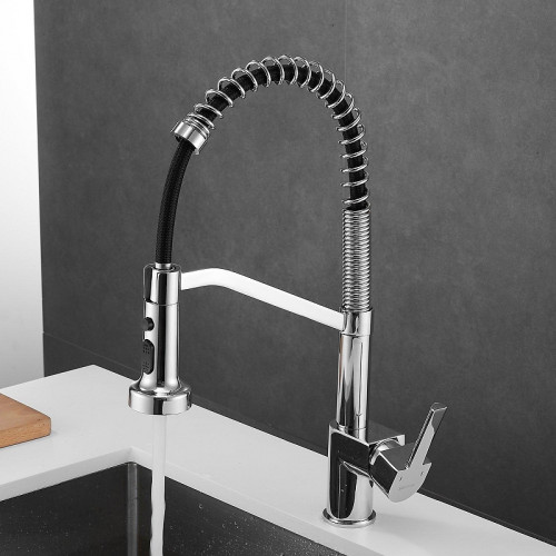 Смеситель для кухни Shevanik S963 цвет Хром