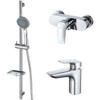 Комплект смесителей Aquatek Вега AQ1031CR Хром латунь
