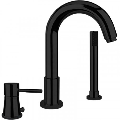 Смеситель на борт ванны Webert Rimini RI850701560 Черный матовый латунь