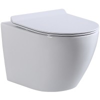 Унитаз beWash Minimal BKWHR003480 подвесной Белый с сиденьем Микролифт фарфор подвесной