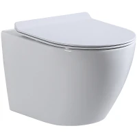 Унитаз beWash Minimal BKWHR003480 подвесной Белый с сиденьем Микролифт фарфор подвесной