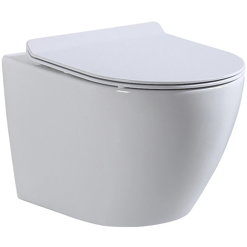 Унитаз beWash Minimal BKWHR003480 подвесной Белый с сиденьем Микролифт фарфор подвесной