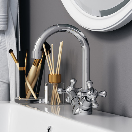 Смеситель для раковины Damixa Retro 230210000 Хром латунь