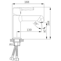 Смеситель для раковины Haiba HB10814 Хром
