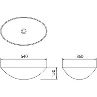 Раковина-чаша Point Сатурн 64 PN43903WG Белый Золото