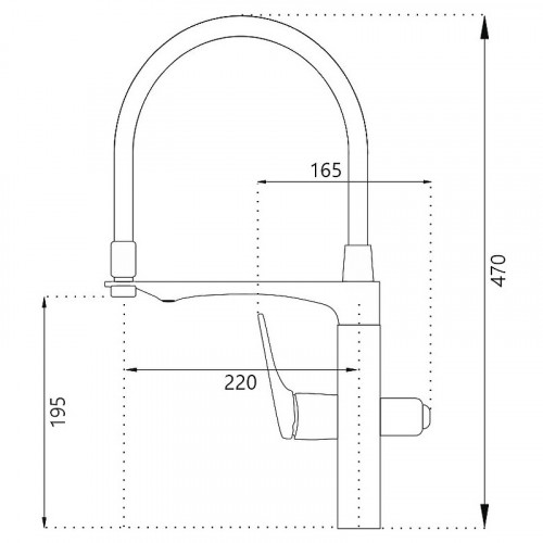Смеситель для кухни Haiba HB76816-7 Черный матовый латунь