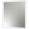 Зеркальный шкаф Reflection Cube 700х800 RF2212CB с подсветкой Белый матовый МДФ / ЛДСП, стекло