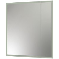 Зеркальный шкаф Reflection Cube 700х800 RF2212CB с подсветкой Белый матовый МДФ / ЛДСП, стекло