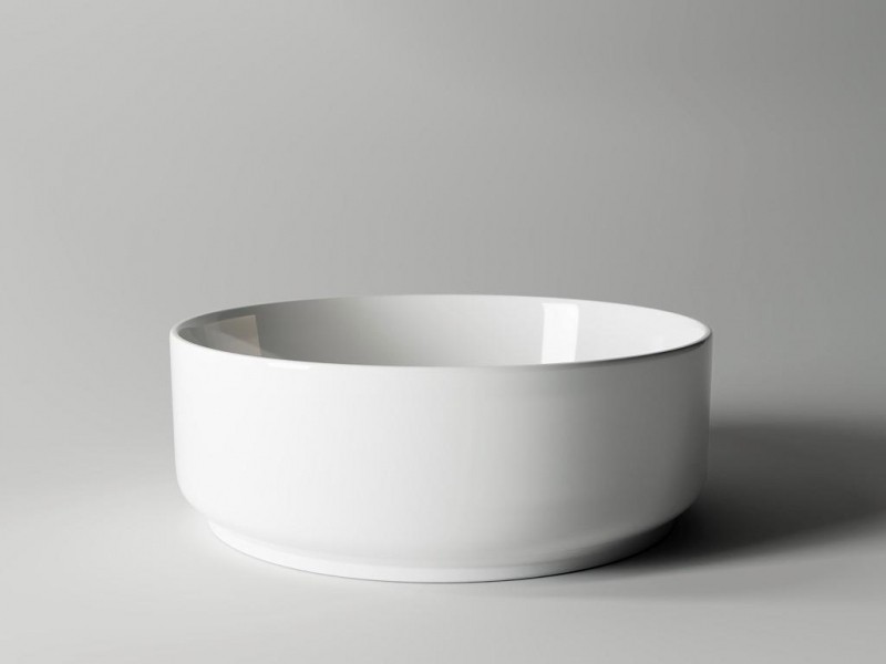 Раковина-чаша Ceramicanova Element 36 CN5001 Белая фаянс накладная