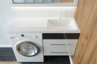Раковина Madera Kamilla 110 R 4627173210034 с местом под стиральную машину Белая