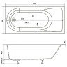 Ванна из искусственного камня Good Door Афина 170х70 ВА00026 без гидромассажа