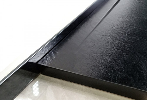 Душевой поддон из искусственного камня WeltWasser WW TRS 100 STONE-BL 100x100 10000004379 Черный