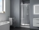 Душевая дверь BelBagno Due 130 DUE-BF-1-130-C-Cr профиль Хром стекло прозрачное