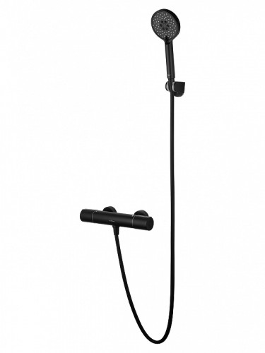 Смеситель для душа Wonzon & Woghand Inn WW-A2006-A-MB с термостатом цвет Черный матовый