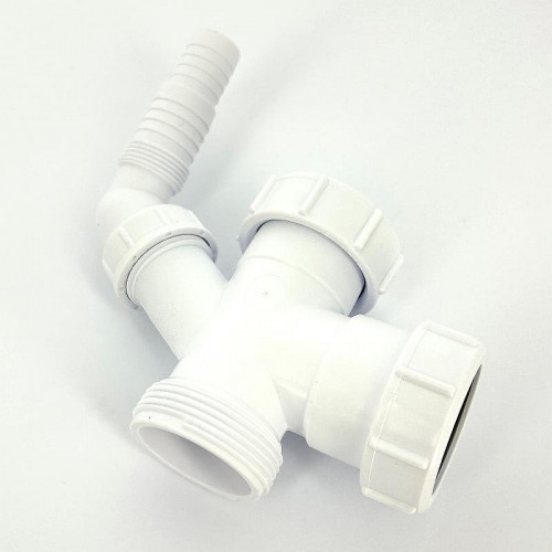 Тройник для подключения слива стиральной машины McAlpine 40EBWM цвет Белый