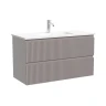 Тумба под раковину Sancos Snob R 100 SNR100/39SM подвесная цвет Doha Soft