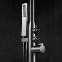 Смеситель для ванны Black&amp;White Universe U7752GM 7752GM Gun Metal латунь на пол