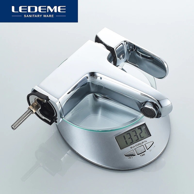 Смеситель для раковины Ledeme H54 1254L с гигиеническим душем Хром латунь