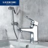Смеситель для раковины Ledeme H54 1254L с гигиеническим душем Хром латунь