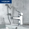 Смеситель для раковины Ledeme H54 1254L с гигиеническим душем Хром латунь