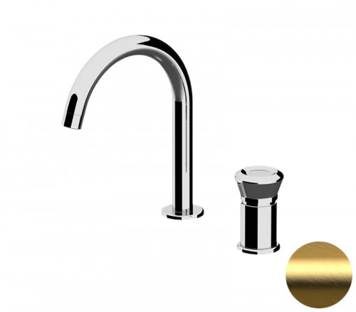 Смеситель для раковины Remer Element ET57BG цвет Золото брашированное