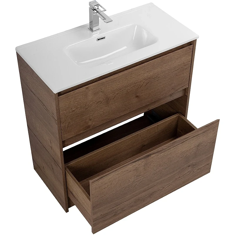 Тумба под раковину BelBagno Kraft 39 80 KRAFT39-800/390-2C-PIA-RT Rovere Tabacco МДФ / ЛДСП