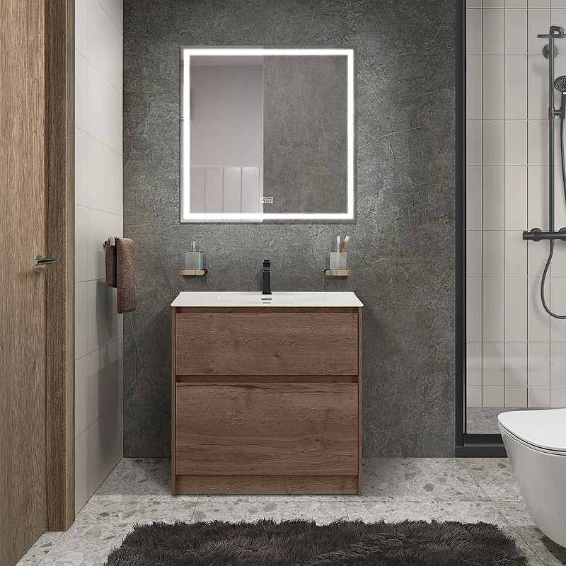 Тумба под раковину BelBagno Kraft 39 80 KRAFT39-800/390-2C-PIA-RT Rovere Tabacco МДФ / ЛДСП