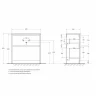 Тумба под раковину BelBagno Kraft 39 80 KRAFT39-800/390-2C-PIA-RT Rovere Tabacco МДФ / ЛДСП