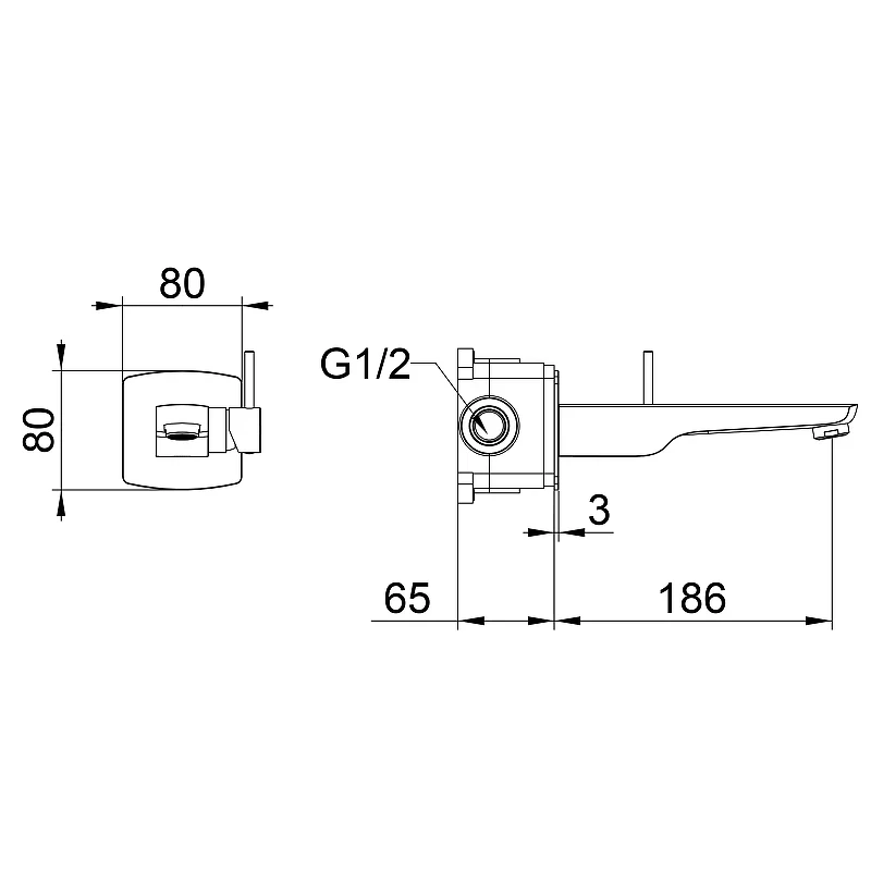 Смеситель для раковины Wonzon & Woghand WW-88869031-1-BN цвет Брашированный никель