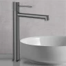 Смеситель для раковины Vincea Desire VBF-1D2GM Вороненая сталь латунь на столешницу