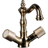 Смеситель для раковины Boheme Royal Cristal 292-Royal Золото латунь