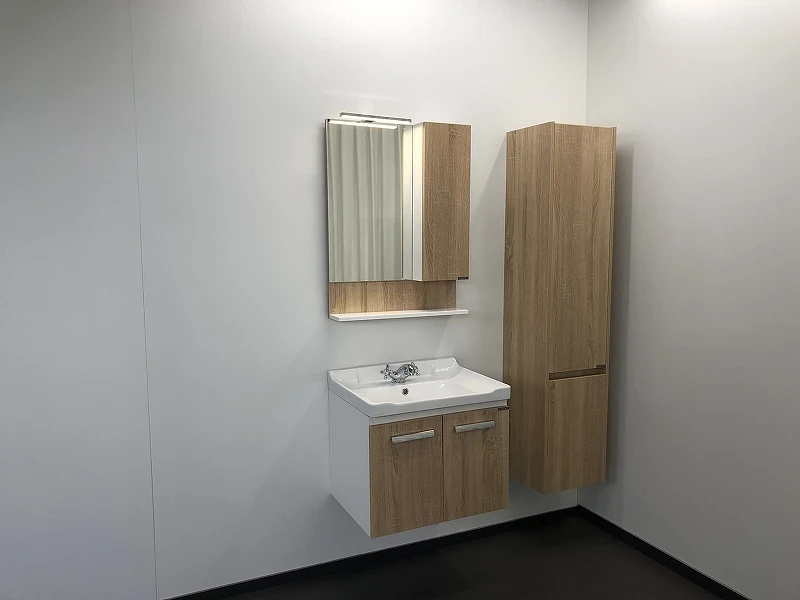 Зеркало со шкафом Comforty Рига 60 00004142211 Дуб сонома МДФ / ЛДСП, стекло