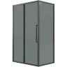 Душевой уголок Grossman Cosmo 110х90 120.K33.02.1190.21.10 профиль Черный матовый стекло тонированное