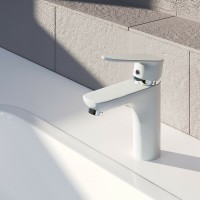 Смеситель для раковины Aringa Рейн AR02011WH Белый латунь