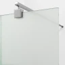 Душевая перегородка WasserKRAFT Rur 110 30W46-TXG профиль цвет Хром стекло текстурное