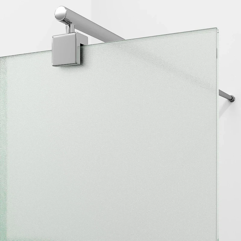 Душевая перегородка WasserKRAFT Rur 110 30W46-TXG профиль цвет Хром стекло текстурное