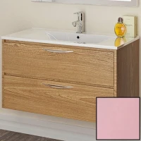 Тумба с раковиной SanVit Мэри-2 90 kmery0902 в цвете Ral подвесная Розовый глянец МДФ / ЛДСП