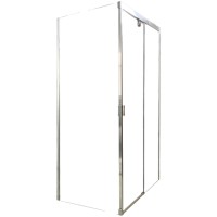 Душевой уголок Ceruttispa 120x80 Marbella 120-R 7912 профиль Хром стекло прозрачное