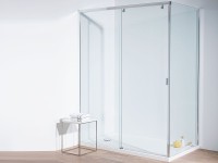 Душевой уголок Ceruttispa 120x80 Marbella 120-R 7912 профиль Хром стекло прозрачное