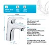 Смеситель для раковины Grohe Eurostyle Solid 23713003 Хром латунь