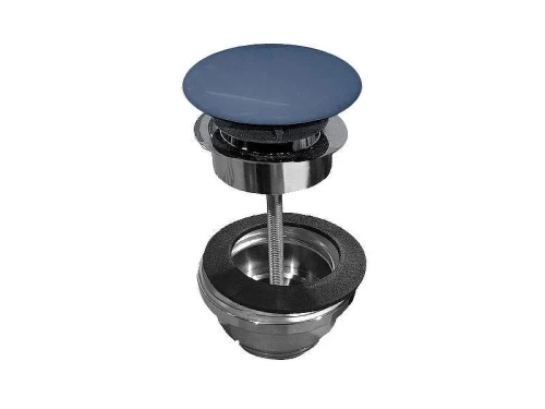 Донный клапан Scarabeo 10010/CCR56 Click Clack цвет Хром Океан матовый