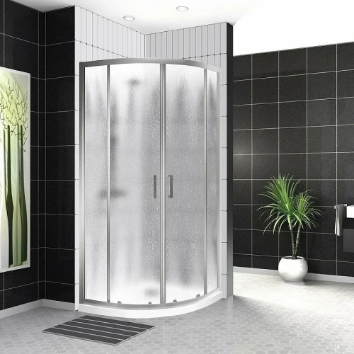 Душевой уголок BelBagno Uno 100х100 UNO-195-R-2-100-CH-CR профиль Хром стекло шиншилла