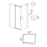 Душевой уголок Grossman Classic 150x90 120.K33.04.1590.10.00 профиль Хром стекло прозрачное